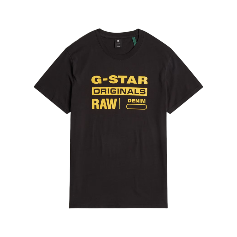 G Star Crew Graphic 8 R T Black