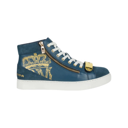 Rossimoda Alta Hi Dettaglio Sneaker Blue