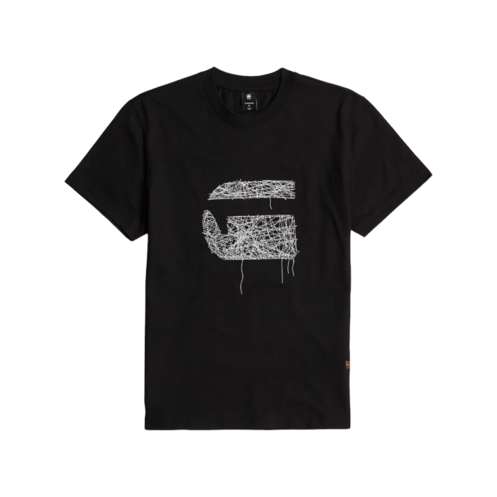 G Star Crew Stitch Burger R T Black