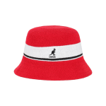 Kangol Bermuda Stripe Bucket Scarlet