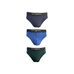 Cutty Cotton Briefs 3-Pack Navy/Blue/Emerald