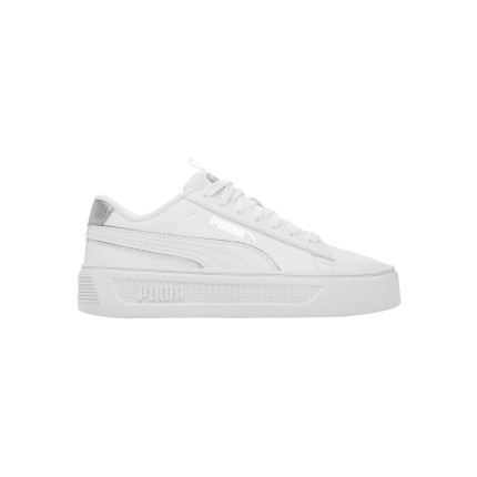 Puma Smash Platform V3 Pop Up White/Silver