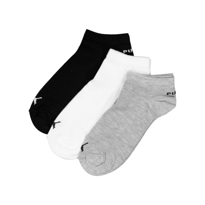 Puma Socks Low Cut 3-Pack Grey/White/Black