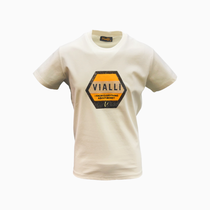 Vialli T-Shirt Hextop Beige