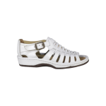 Omega Sandals Kgosi Soft Saddle White