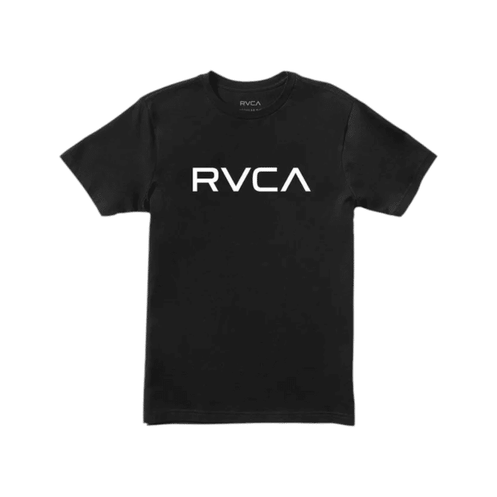 RVCA Shirt Tee Big Logo S/S Black/White