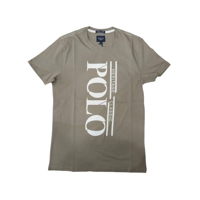 Polo Crew Bold Logo Printed Taupe.