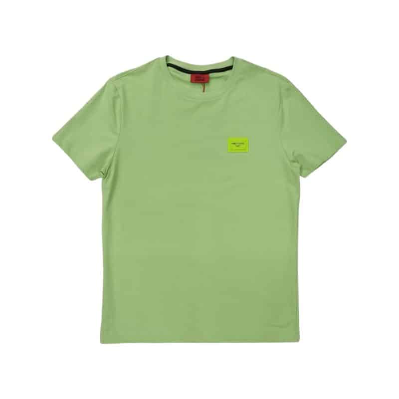 Enrico Coveri T-Shirt Small Chest Logo Lime Green