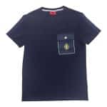 Enrico Coveri T-shirt Button Pocket Logo Navy