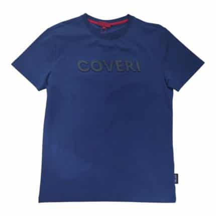 Enrico Coveri T-Shirt with 3D Stand Out Logo in Dark Blue