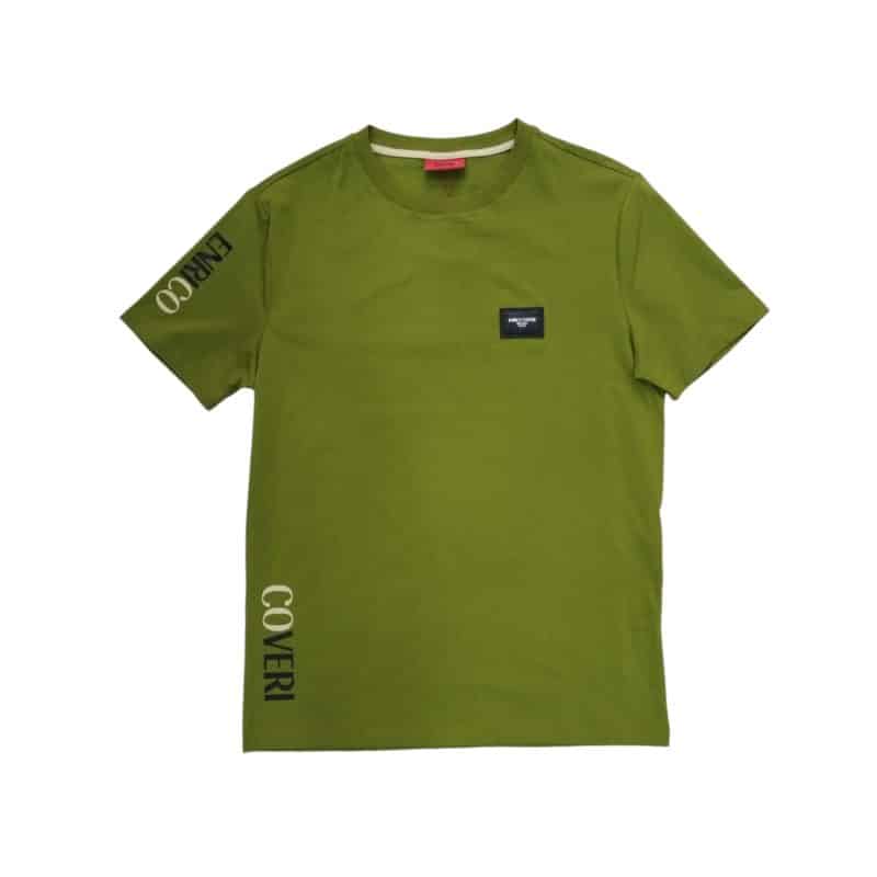 Enrico Coveri Side Logo Print T-shirt Olive