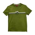 Enrico Coveri T-shirt Zig-Zag Stripe Print Green