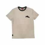 Enrico Coveri T-Shirt with Neck Logo Print Light Apricot