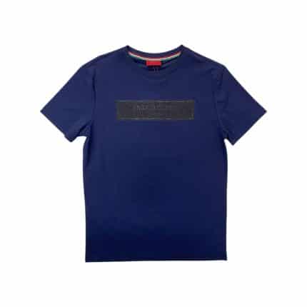 Enrico Coveri T-Shirt Italia Stud Logo Navy