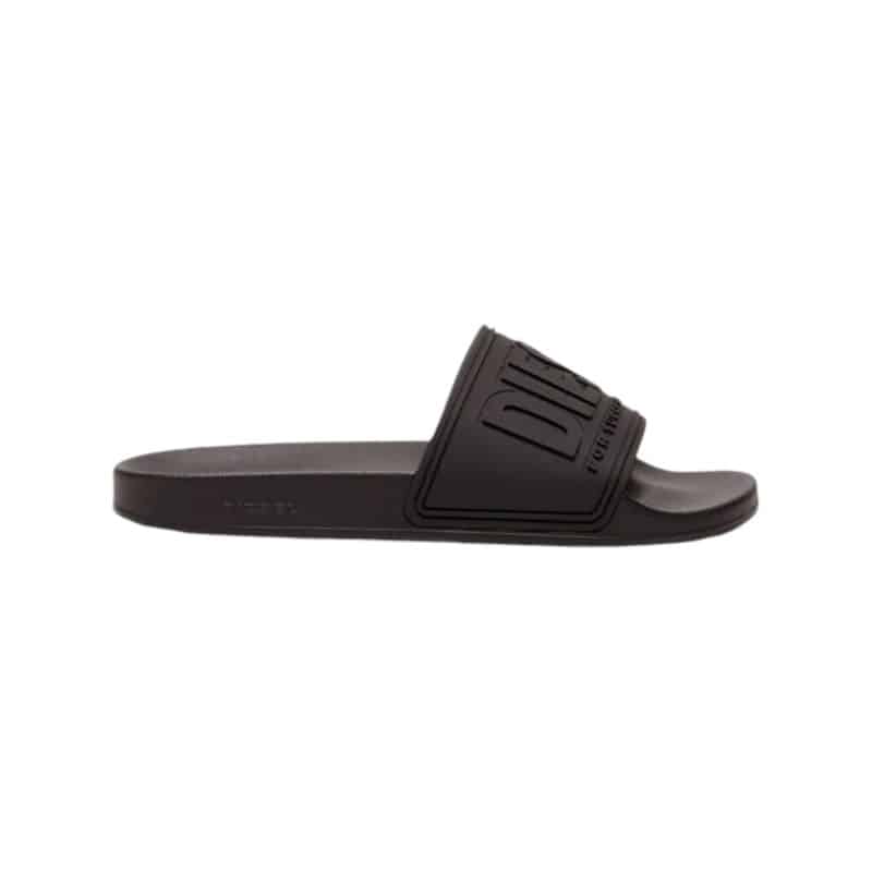 Diesel SA-Mayemi CC 3D Logo Sandal Black