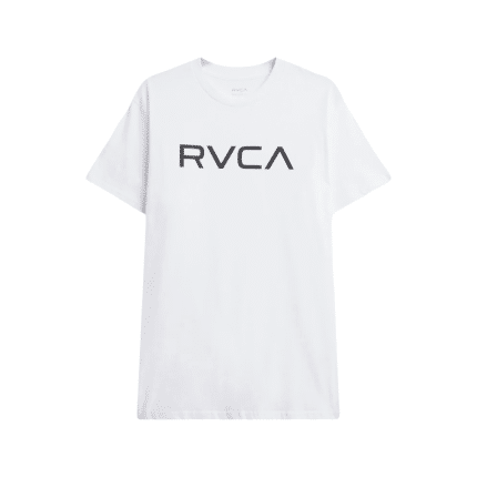 RVCA Tee Shirt Big Logo S/S White/Black