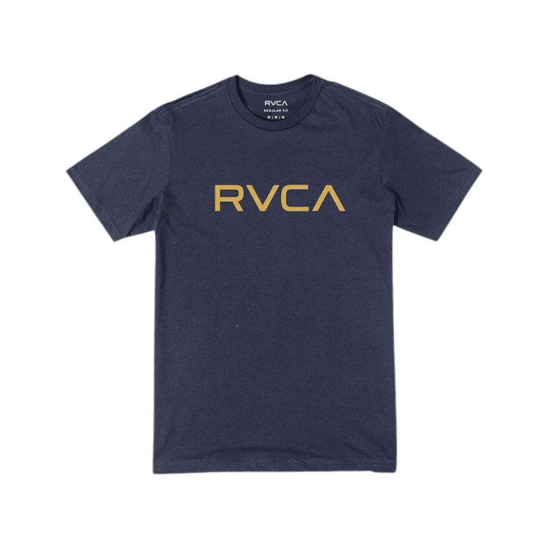 RVCA Big Logo S/S T-Shirt Navy/Gold