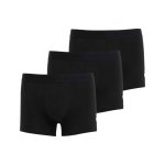 Polo Boxer Basic Knit Print 3-Pk Plain Black